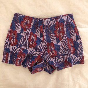 Zara Tropical Print Shorts